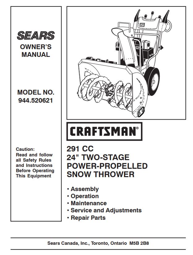 craftsman snowblower 24 inch