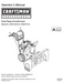 C950-52432-0 Manual for Craftsman Dual Stage Snow Thrower