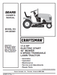 944.600081 Manual for Craftsman 17.5 HP 42" Lawn Tractor