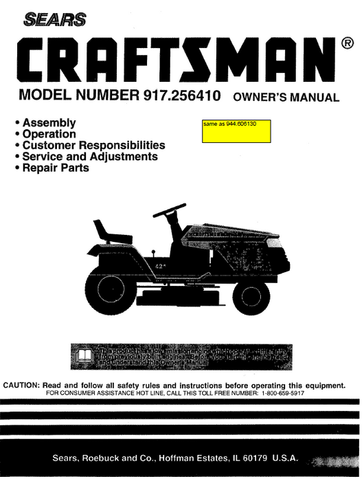 Craftsman 13.5 hp riding deals mower parts