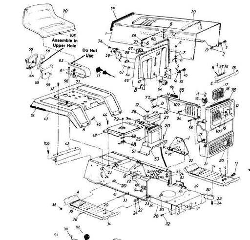 C459 60514 7 Parts List for Craftsman 1987 Lawn Tractor DR Mower Parts